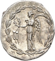 Denarius - Mark Antony M•ANTONIVS•AVG•IMP•IIII•COS•TERT•III•VIR•R•P•C, Rome, 31 BC reverse image
