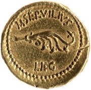 Aureus - Cassius C·CASSI·IMP / M·SERVILIVS LEG, Rome, 43 BC - 42 BC reverse image
