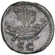 Quadrans S C; Ceres, Rome, 84-85 reverse image
