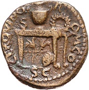Semis - Nero CER QVINQ ROM CO S S C, Rome, 62-68 reverse image