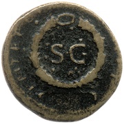 Semis - Trajan P M TR POT XX COS VI P P, Rome, 114-117 reverse image