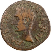 As - Augustus P CARISIVS LEG AVGVSTI obverse image