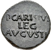 As - Augustus P CARISIVS LEG AVGVSTI, Rome, 25 BC - 23 BC reverse image