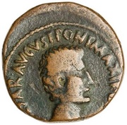 As - Augustus A LICIN NERVA SILIAN IIIVIR A A A F F S C obverse image