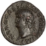 As - Nero S C; Victory obverse image