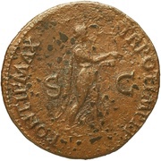 As - Nero PONTIF MAX TR POT IMP P P S C, Rome, 62-68 reverse image