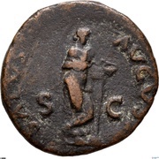 As - Galba SALVS AVGVSTI S C; Salus, Rome, 68-69 reverse image