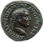 As - Vitellius SECVRITAS P ROMANI S C; Securitas obverse image