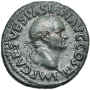 As - Vespasian CONCORDIA AVGVSTI S C; Concordia obverse image