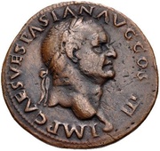 As - Vespasian PROVIDENT S C obverse image
