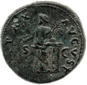 As - Vespasian PAX AVGVST S C; Pax, Rome, 73 reverse image