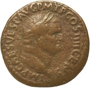 As - Vespasian VICTORIA AVGVST S C; Victory obverse image