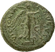 As - Titus VICTORIA AVGVST S C; Victory, Rome, 74 reverse image