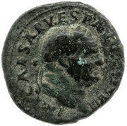 As - Vespasian AEQVITAS AVGVST S C; Aequitas obverse image