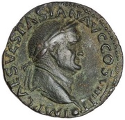 As - Vespasian AEQVITAS AVGVSTI S C; Aequitas obverse image