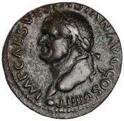 As - Vespasian AEQVITAS AVGVSTI S C; Aequitas obverse image