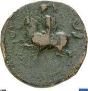 As - Domitian S C, Rome, 77-78 reverse image