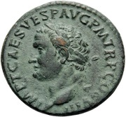 As - Titus PAX AVGVST S C; Pax obverse image