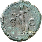 As - Domitian S C; Minerva, Rome, 80-81 reverse image