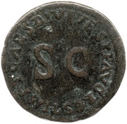 As - Tiberius IMP T CAES DIVI VESP F AVG REST, Rome, 80-81 reverse image