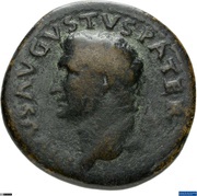 As - Augustus IMP T VESP AVG RESTITVIT S C obverse image