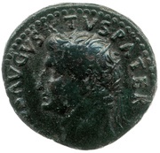 As - Augustus IMP T VESP AVG REST S C obverse image