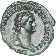 As - Domitian SALVTI AVGVSTI S C obverse image