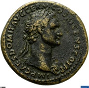As - Domitian S C; Mars and Victory obverse image