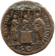 As - Domitian COS XIIII LVD SAEC FEC S C, Rome, 88 reverse image