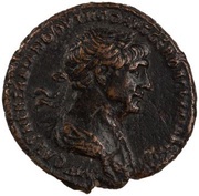 As - Trajan SENATVS POPVLVSQVE ROMANVS S C; Victory obverse image