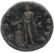 As - Antoninus Pius BONO EVENTVI COS II S C; Bonus Eventus, Rome, 139 reverse image