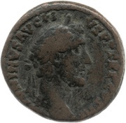 As - Antoninus Pius SALVS AVG S C; Salus obverse image