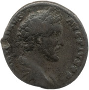 As - Antoninus Pius TR POT COS III S C; Mars obverse image