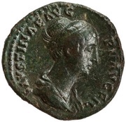 As - Faustina the Younger HILARITAS S C; Hilaritas obverse image