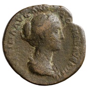 As - Faustina the Younger VENVS S C; Venus obverse image