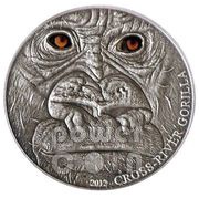 1000 Francs Cross-River gorilla, Cameroon, 2012 reverse image