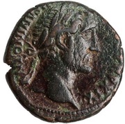 As - Antoninus Pius COS IIII S C; Pax obverse image