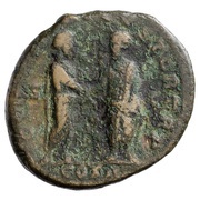 As - Lucius Verus and Marcus Aurelius CONCORD AVGVSTOR TR P COS II S C, Rome, 161 reverse image