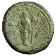 As - Faustina the Younger CONCORDIA S C; Concordia, Rome, 161-176 reverse image