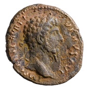 As - Lucius Verus FORT RED TR POT III COS II S C; Fortuna obverse image