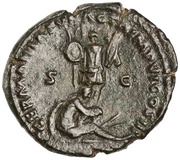 As - Marcus Aurelius GERMANIA SVBACTA IMP VI COS III S C; Germania, Rome, 172-173 reverse image