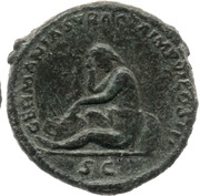 As - Marcus Aurelius GERMANIA SVBACTA IMP VI COS III S C; Germania, Rome, 173-174 reverse image