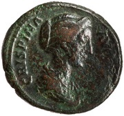 As - Crispina IVNO S C; Juno obverse image