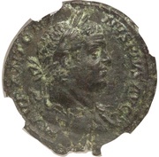 As - Caracalla IOVI SOSPITATORI S C; Jupiter obverse image