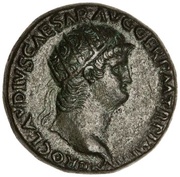 Dupondius - Nero SECVRITAS AVGVSTI S C II; Securitas obverse image
