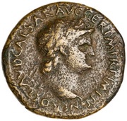 Dupondius - Nero MAC AVG S C obverse image