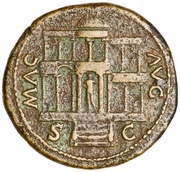 Dupondius - Nero MAC AVG S C, Rome, 62-68 reverse image