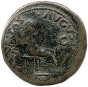 Dupondius - Nero SECVRITAS AVGVSTI S C II; Securitas, Rome, 62-68 reverse image