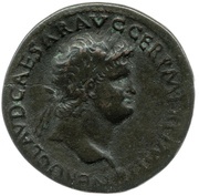 Dupondius - Nero SECVRITAS AVGVSTI S C; Securitas obverse image