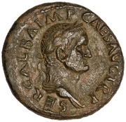 Dupondius - Galba PAX AVGVST S C; Pax obverse image